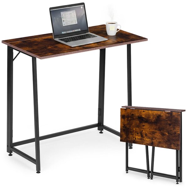 Skladací počítačový stôl 80x45 cm loftový stôl na notebook ModernHome