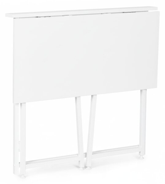 Skladací počítačový stôl 80x45 cm stôl na notebook biely ModernHome