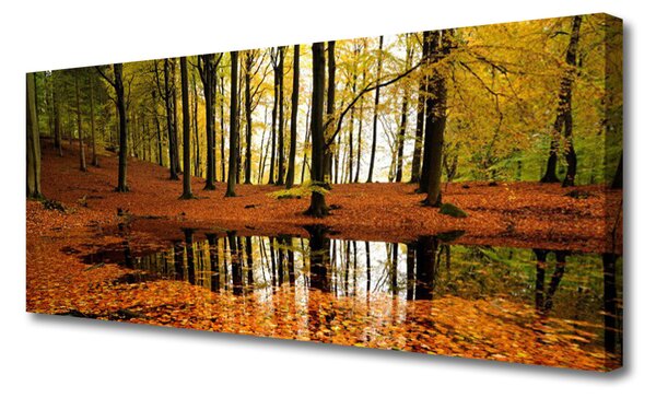Obraz na plátne Les príroda 125x50 cm
