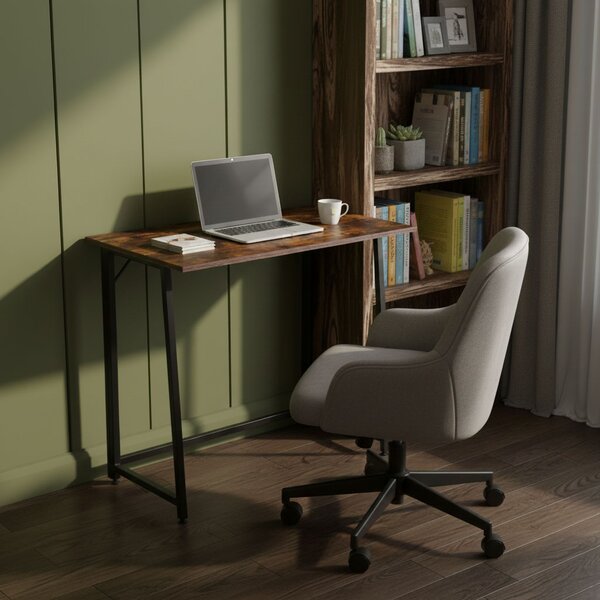 Skladací počítačový stôl 80x45 cm loftový stôl na notebook ModernHome