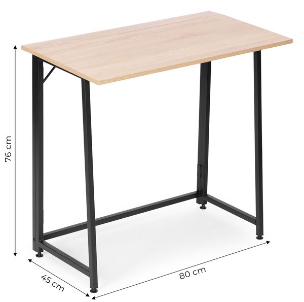 Skladací počítačový stôl 80x45 cm loftový stôl na notebook ModernHome