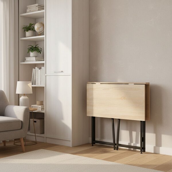 Skladací počítačový stôl 80x45 cm loftový stôl na notebook ModernHome