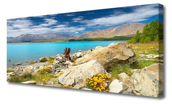 Obraz Canvas More skaly krajina 125x50 cm