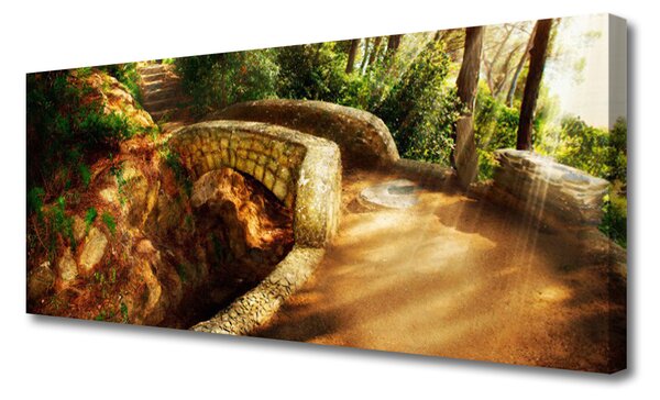 Obraz Canvas Most stromy architektúra 125x50 cm