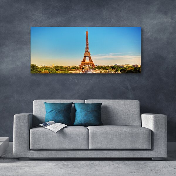 Obraz Canvas Eiffelová veža paríž 125x50 cm