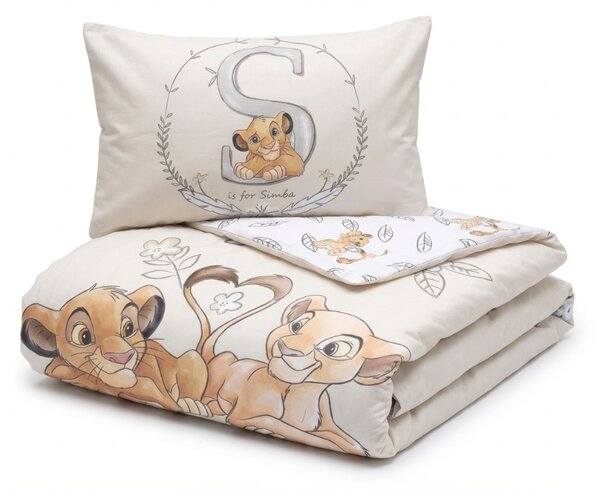 Bavlnené obliečky do postieľky LION KING BF krémové Rozmer obliečky: 40 x 60 cm | 100 x 135 cm