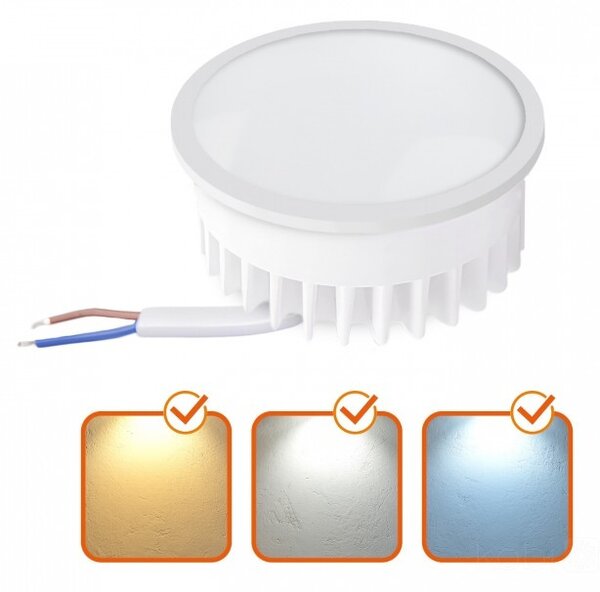 LED modul INSERT 5 W, 400 lm, CCT 3000/4000/6500 K, Ø 50 mm (INSERT LED 5W CCT)
