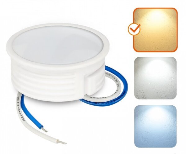 LED modul INSERT 6,5 W, 600 lm, 3000 K teplá biela, keramický, Ø 50 mm (INSERT LED 6,5W 3000K)