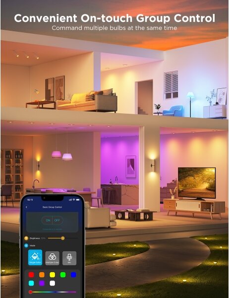 SADA 2x LED RGBWW Stmievateľná žiarovka GU10/4,8W/230V 2700-6500K Wi-Fi - Govee