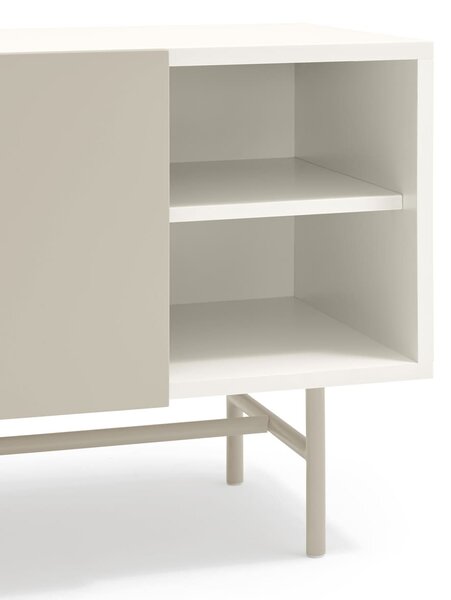 MUZZA TV stolík Ebun 180 x 40 cm béžový