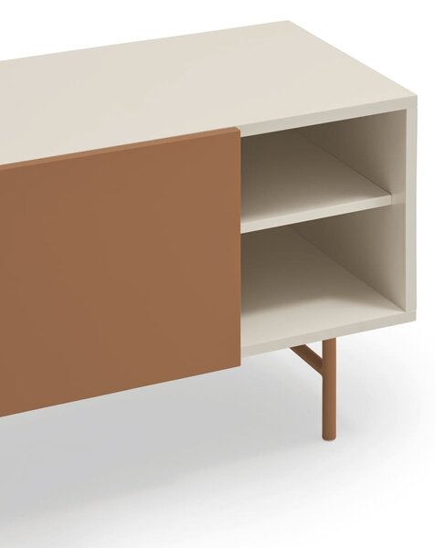 MUZZA TV stolík Ebun 180 x 40 cm terakota