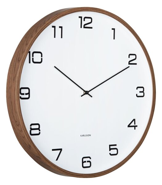 MUZZA Hodiny Delic Ø 51 cm hnedo-biele