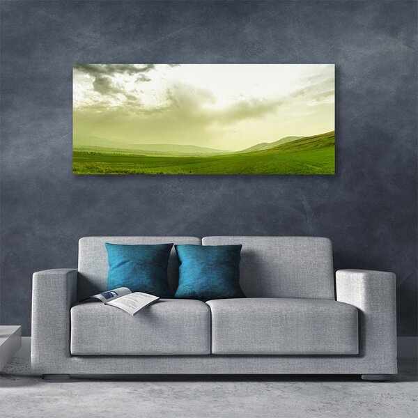 Obraz Canvas Lúka príroda zelený výhľad 125x50 cm
