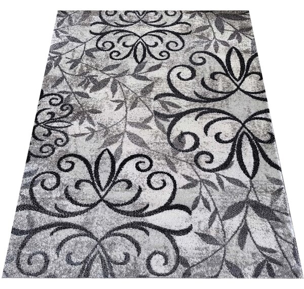 DY Sivý moderný koberec s ornamentami Panamero 21 Rozmer: 60x100 cm