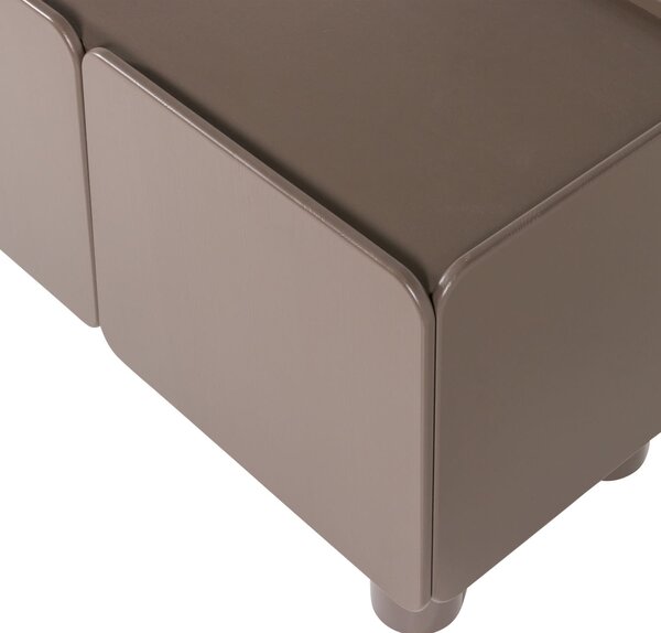 MUZZA TV stolík Reut 200 x 58 cm hnedý