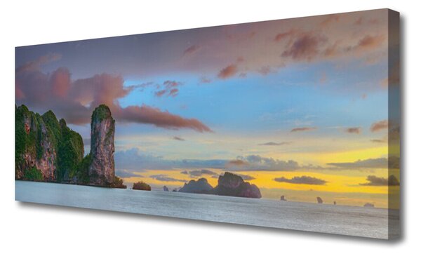 Obraz Canvas More hory príroda 125x50 cm