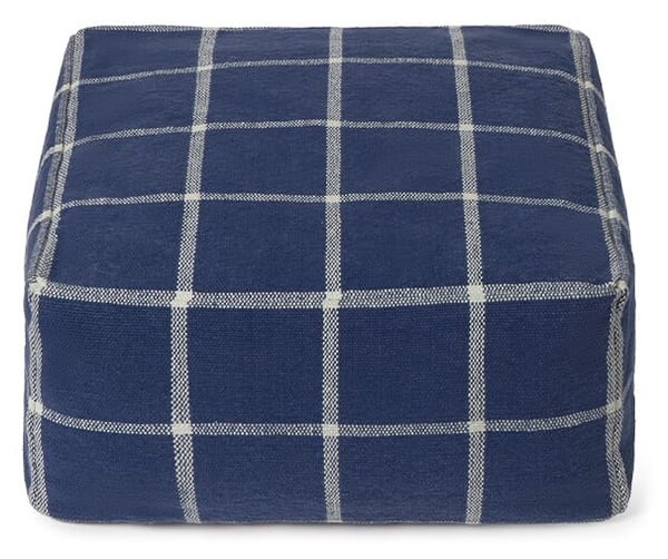 MUZZA Puf Ren 45 x 45 cm Tmavomodrý