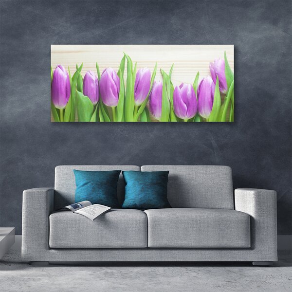 Obraz Canvas Tulipány kvety príroda 125x50 cm