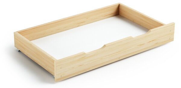 Detská drevená posteľ s úložným priestorom 160x80 Kubius - borovica