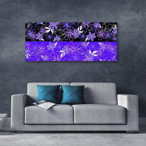 Obraz Canvas Abstrakcia vzory kvety art 125x50 cm