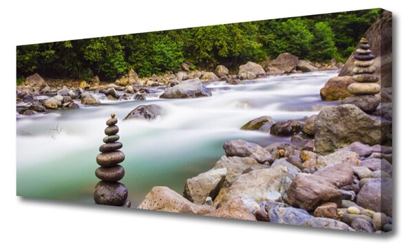 Obraz Canvas Les kamene krajina 125x50 cm