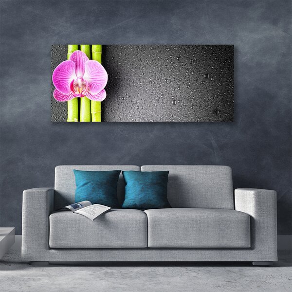Obraz Canvas Bambus kvet orchidea 125x50 cm