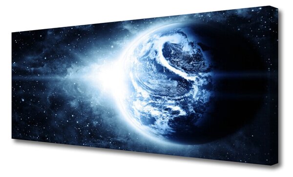 Obraz Canvas Krajina vesmír planéta 125x50 cm