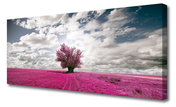 Obraz na plátne Strom pole príroda 125x50 cm