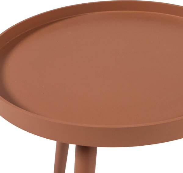 MUZZA Odkladací stolík Ashan Ø 41 cm Staroružový