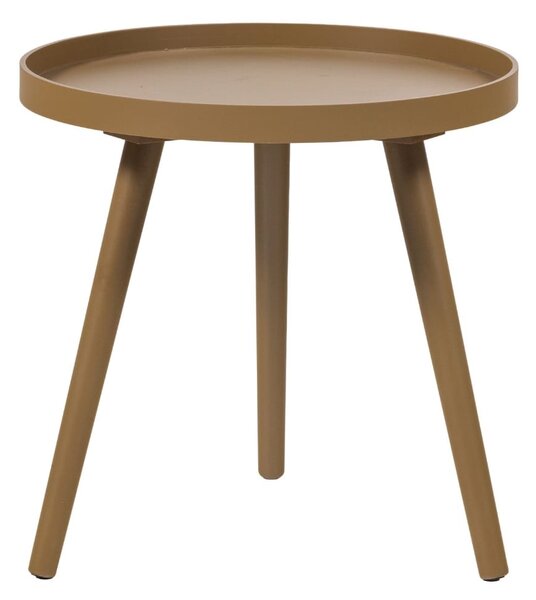 MUZZA Odkladací stolík Ashan Ø 41 cm Žltý