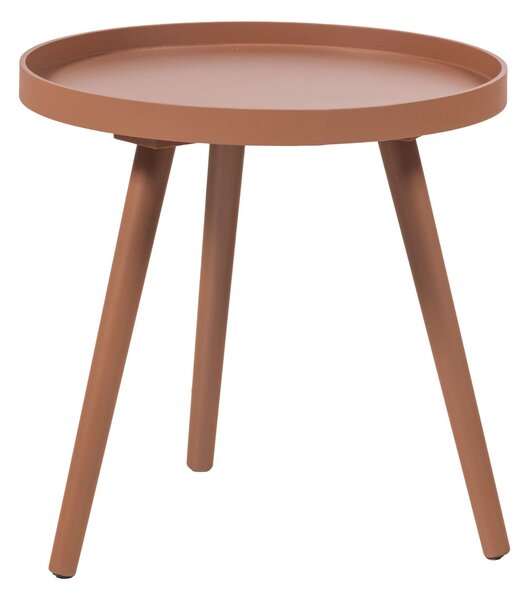 MUZZA Odkladací stolík Ashan Ø 41 cm Staroružový