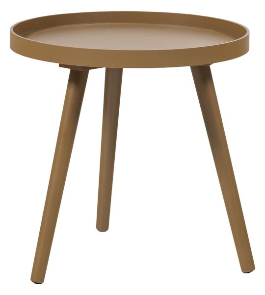 MUZZA Odkladací stolík Ashan Ø 41 cm Žltý