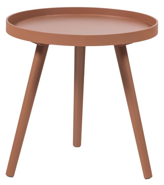MUZZA Odkladací stolík Ashan Ø 41 cm Staroružový