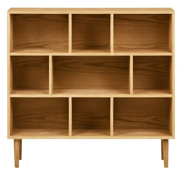 Knižnica v dekore duba v prírodnej farbe 30x104,5x112 cm Oshawa – House Nordic