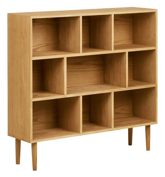 Knižnica v dekore duba v prírodnej farbe 30x104,5x112 cm Oshawa – House Nordic