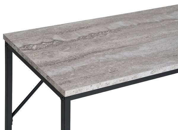 MUZZA Konzolový stolík Tavin 110 x 26 cm Čierny