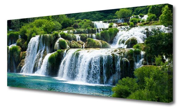 Obraz na plátne Vodopád príroda 125x50 cm