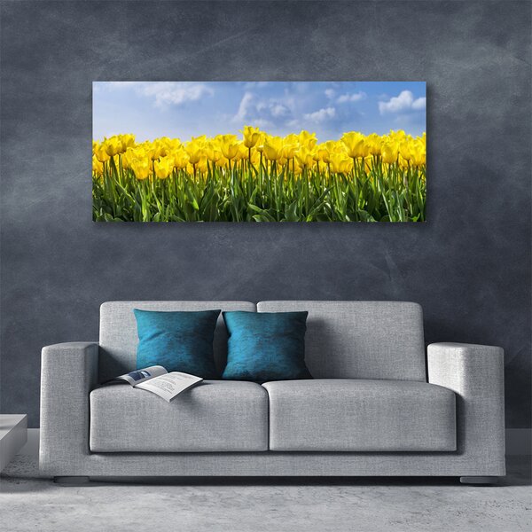 Obraz Canvas Tulipány kvety rastlina 125x50 cm