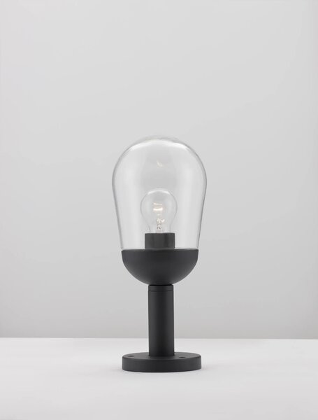 Vonkajšia záhradná lampa Omika B 15 tmavo sivé