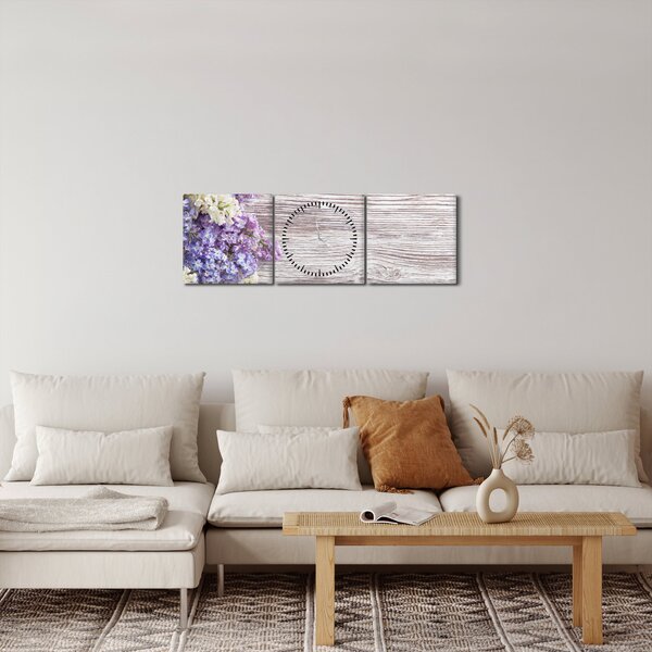 Obraz orgovánu na dreve (s hodinami) (90x30 cm)