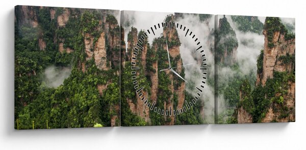 Obraz - National Park Zhangjiajie, Čína (s hodinami) (90x30 cm)