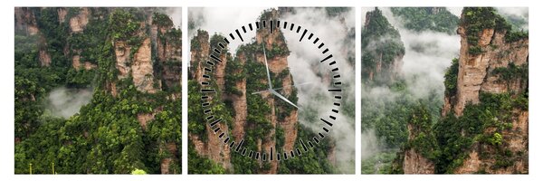 Obraz - National Park Zhangjiajie, Čína (s hodinami) (90x30 cm)