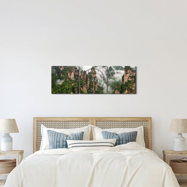 Obraz - National Park Zhangjiajie, Čína (s hodinami) (90x30 cm)