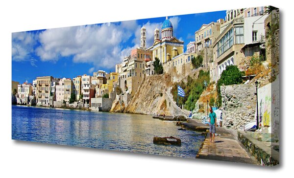 Obraz Canvas Mesto more architektúra 125x50 cm