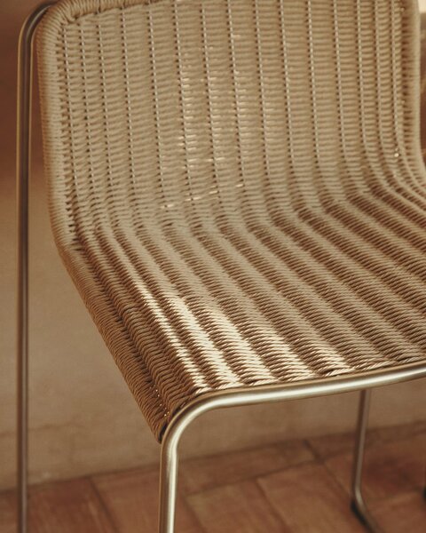 MUZZA Záhradná stolička Ravan Béžová