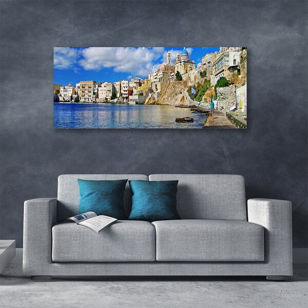 Obraz Canvas Mesto more architektúra 125x50 cm
