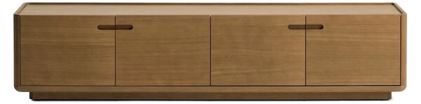 MUZZA TV stolík Arven 200 x 44 cm Hnedý