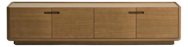 MUZZA TV stolík Arven 200 x 44 cm Hnedý