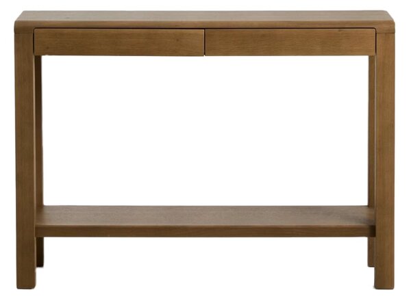 MUZZA Konzolový stolík Arven 112 x 80 cm Hnedý