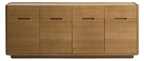 MUZZA Komoda Arven 200 x 80 cm Hnedá